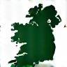 Icon representing a new resident with a map of Ireland and a compass.