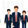 Icon representing a small business team or office setting.